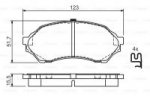 Дисковые тормозные колодки, передние Bosch 0 986 424 610
