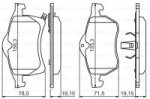 Дисковые тормозные колодки, передние Bosch 0 986 424 457