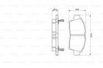 Дисковые тормозные колодки, передние Bosch 0 986 424 535