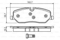 Дисковые тормозные колодки, передние Bosch 0 986 494 147