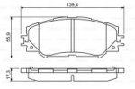 Дисковые тормозные колодки, передние Bosch 0 986 494 240