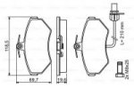 Дисковые тормозные колодки, передние Bosch 0 986 494 042