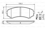 Дисковые тормозные колодки, передние Bosch 0 986 424 709